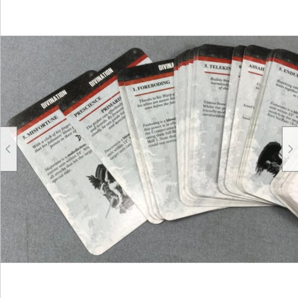 2014 Psychic Powers Cards 7th Edition Warhammer 40k Games Workshop OOP 40-19-60 - Picture 3 of 5